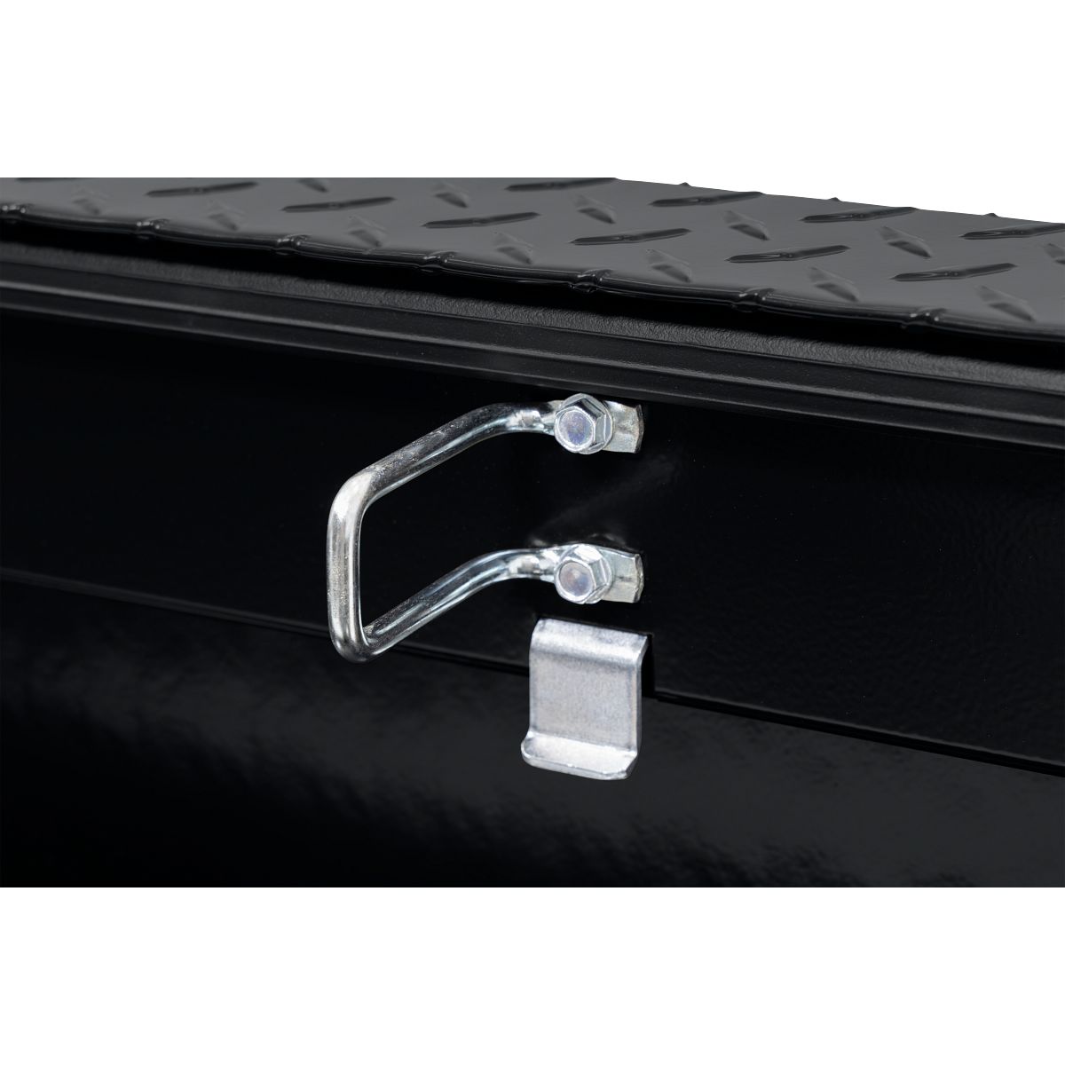 Weather Guard Tool Box, Gloss Black, Aluminum, 20 in Length x 72 in Width x 18 in Height - 121-5-04