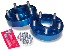 Spidertrax Wheel Spacer, 5 x 114.3 Millimeter/5 x 4.50 in Bolt Pattern, 31.75 Millimeter/1.25 in Thickness, Anodized Blue, Set Of 2 - WHS002