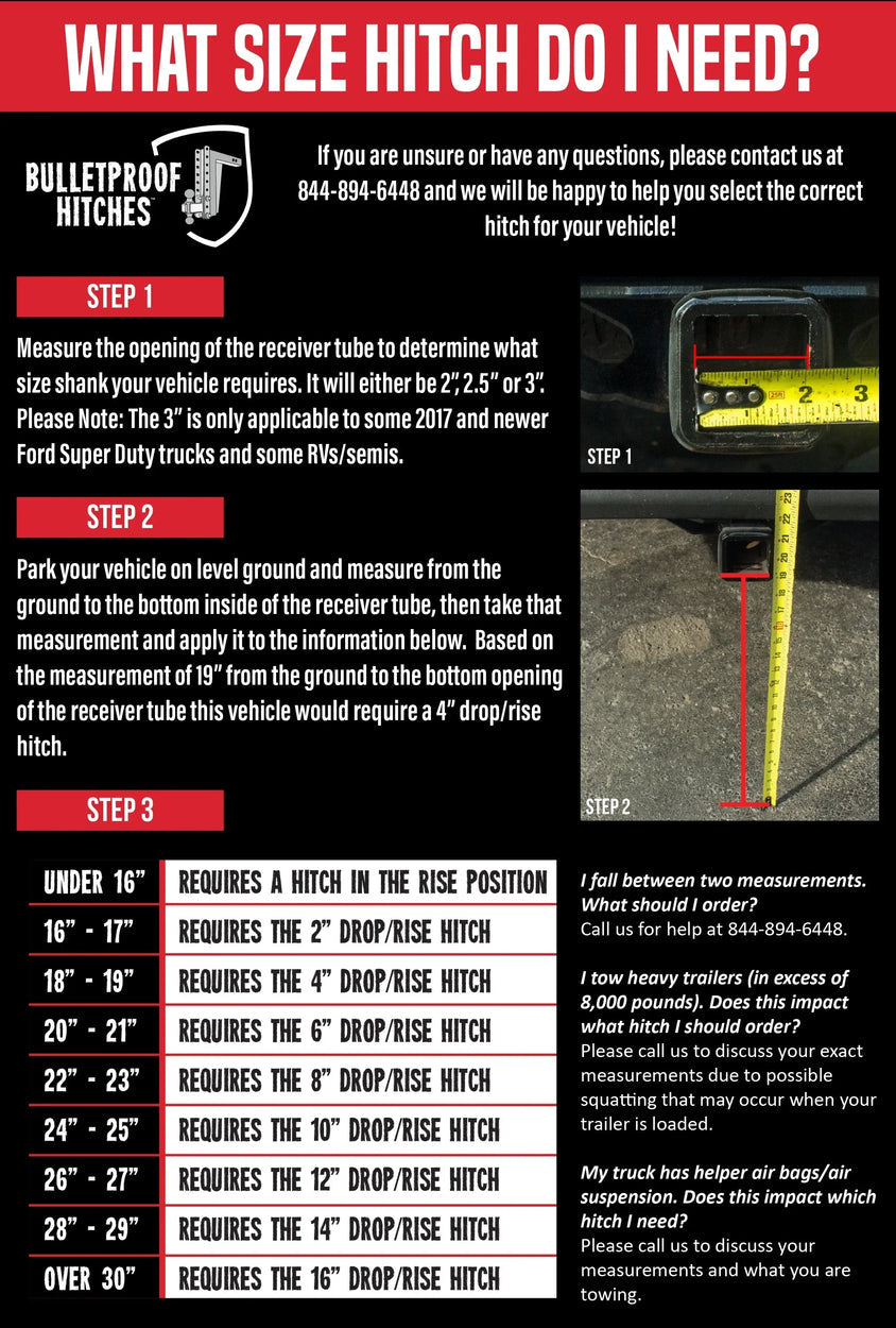 Bulletproof Hitches Trailer Hitch Ball Mount, For 2-1/2 in Receiver, 14000 lb Gross Trailer Weight/2000 lb Tongue Weight, 8-1/8 in Shank - AL256