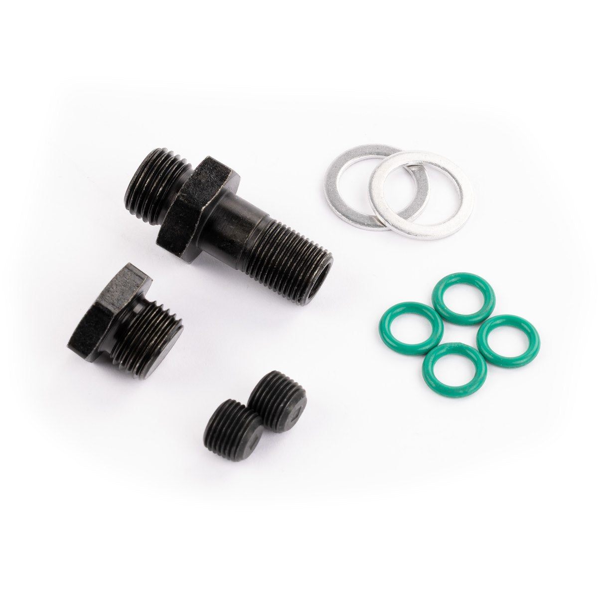 AEM Electronics Fuel Injector Rail, Black, Aluminum, 1/2 in bore Diameter - 25-100BK