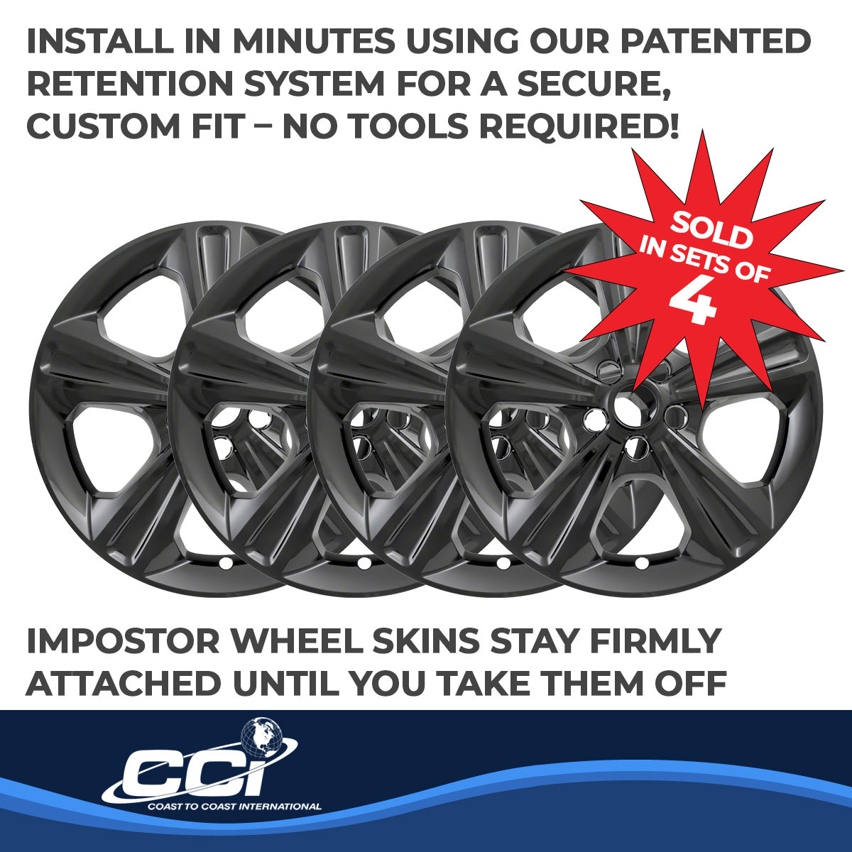 Coast2Coast Wheel Skins & Styled Wheel Covers IWCIMP371BLK product image 4