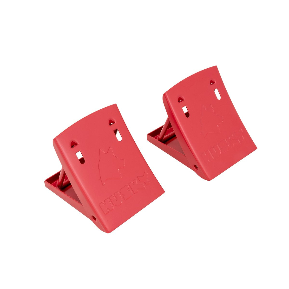 Husky Towing Wheel Chock, Husky Red, Steel, Set Of 2 - 38512