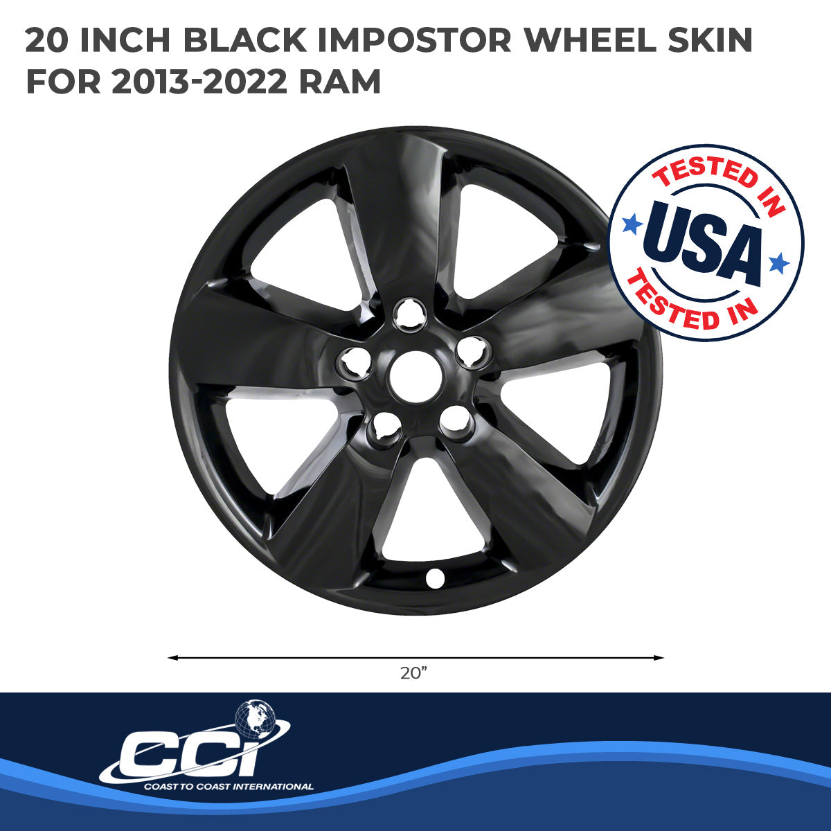 Coast2Coast Wheel Skins & Styled Wheel Covers IWCIMP361BLK product image 2