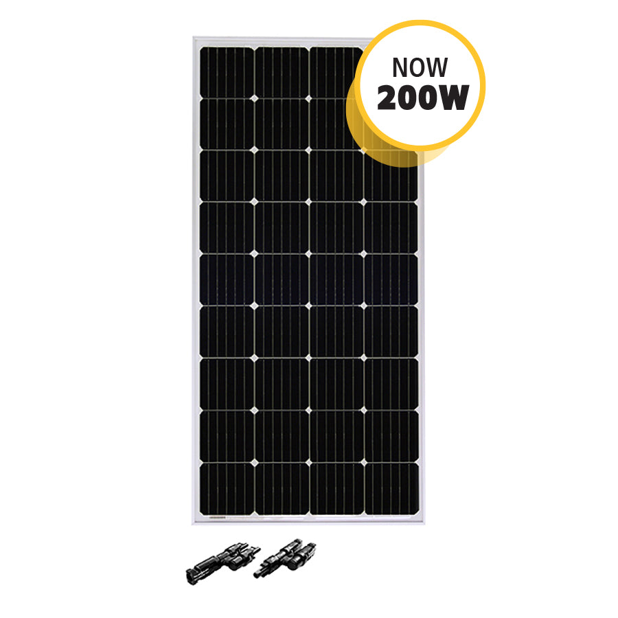 Go Power Solar Kit, 200 Watt/9.62 amp Charging Current, 59.1 in Length x 26.3 in Width x 1.58 in Thickness - OVERLANDER-E