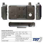 Truck System Technology Tire Pressure Monitoring System - TPMS, 507 Series, 4 Cap Sensors, 3-1/2 in TST Wide Screen Color Display - TST-507-RV-4-C
