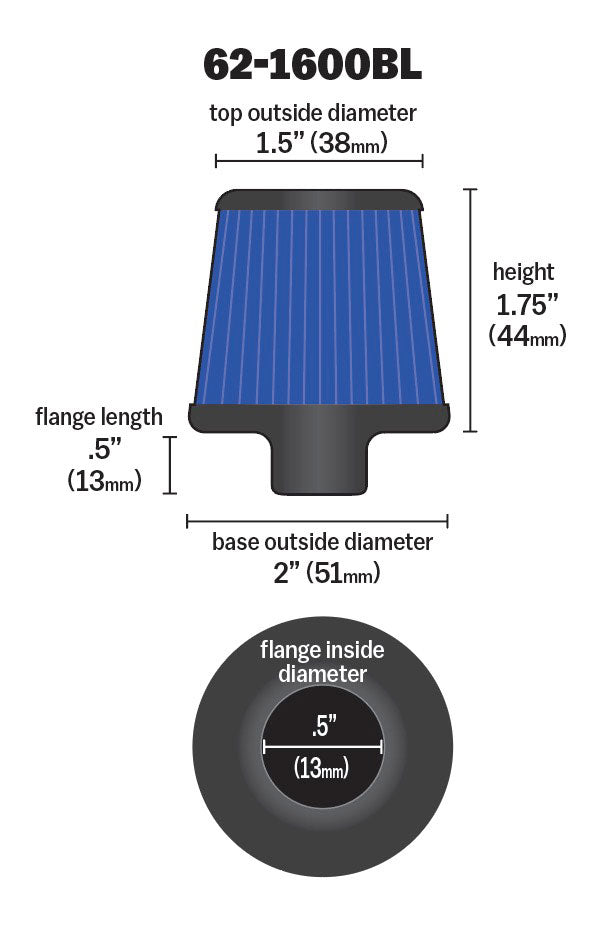 K&N Air Filter Elements 62-1600BL product image 4