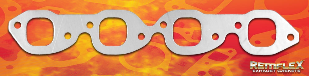 Remflex Exhaust Gaskets Exhaust Header Gasket, 1-13/16 in X 1-7/8 in Square Port Size, Set Of 2 - 2003