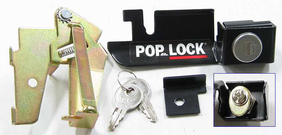 Pop & Lock Tailgate Lock, Black, Steel - PL2300