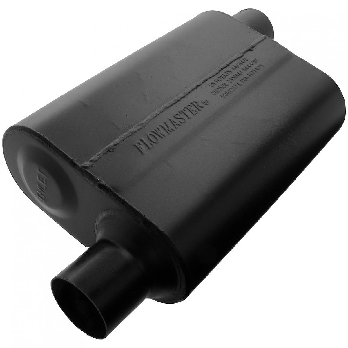 Flowmaster Exhaust Muffler, Super 44 Delta Flow, 13 in Body/19 in Overall Length - 942548