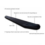 Black Horse Offroad Running Board, Black, Aluminum - PR-HOPIBK16