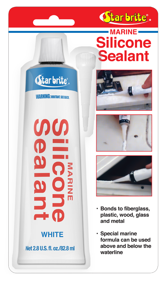 Star Brite Caulk Sealant, White, 2.8 oz Tube - 082101