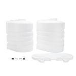 Camco Propane Tank Cover, For Dual 20 lb Tanks While Mounted, White, 29-1/2 in Width x 20-1/2 in Height x 15-1/2 in Depth - 50503