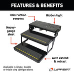 Lippert Entry Step, 2 Electric Folding Steps, 24 in Width x 9 in Depth, With 7 in Rise - 3722615