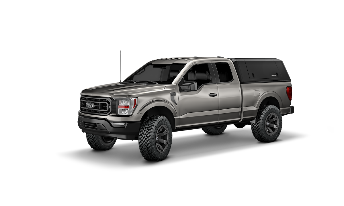 SmartCap Truck Cap, Holds Up To 330 lb When Moving And 770 lb When Parked, Matte Black, Stainless Steel - EA0319-MB