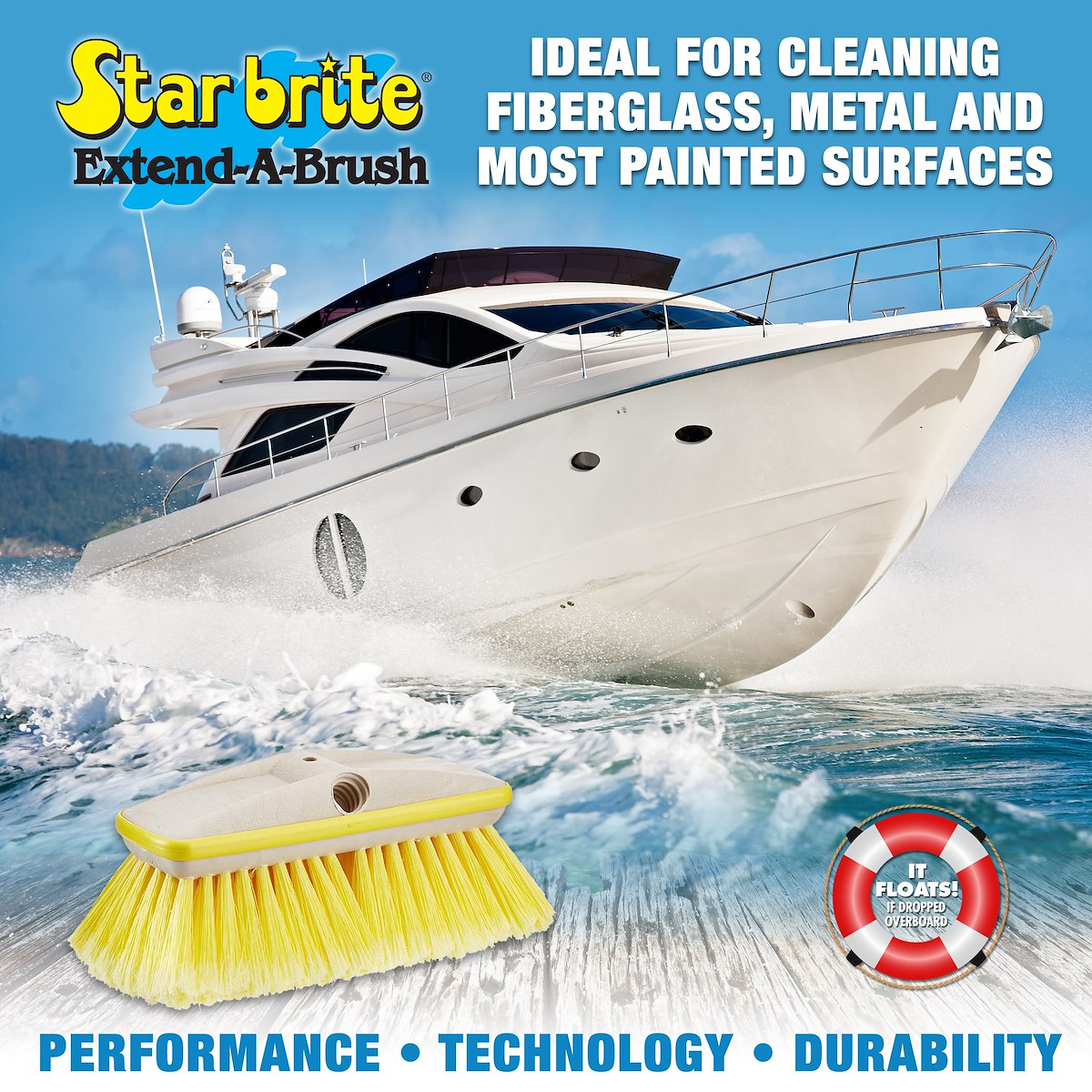 Star Brite Car Wash Brush, 8 in Length - 040161