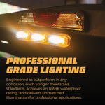 Putco Strobe Light Kit, Three High-Intensity TIR LED Strobe Modules, Black Rectangular Housing, LED Bulb - 955001