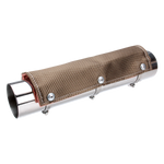 Design Engineering Exhaust Pipe Heat Shield, Fits Up To 3 in Outside Diameter Tubing, 24 in Length x 6 in Width - 10451
