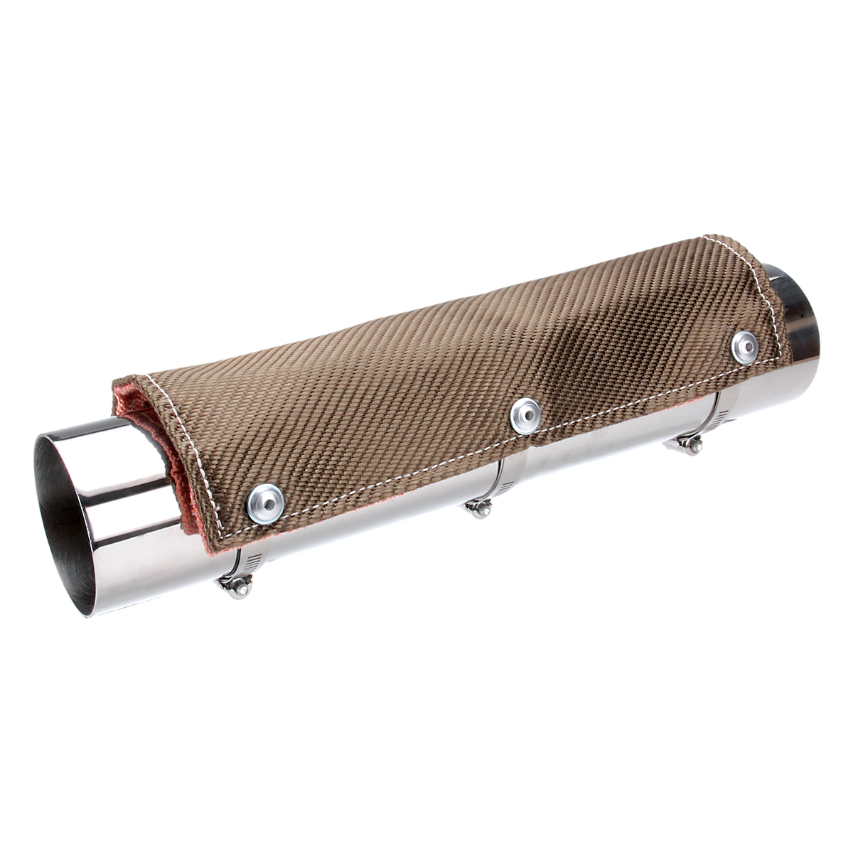 Design Engineering Exhaust Pipe Heat Shield, Fits Up To 3 in Outside Diameter Tubing, 24 in Length x 6 in Width - 10451