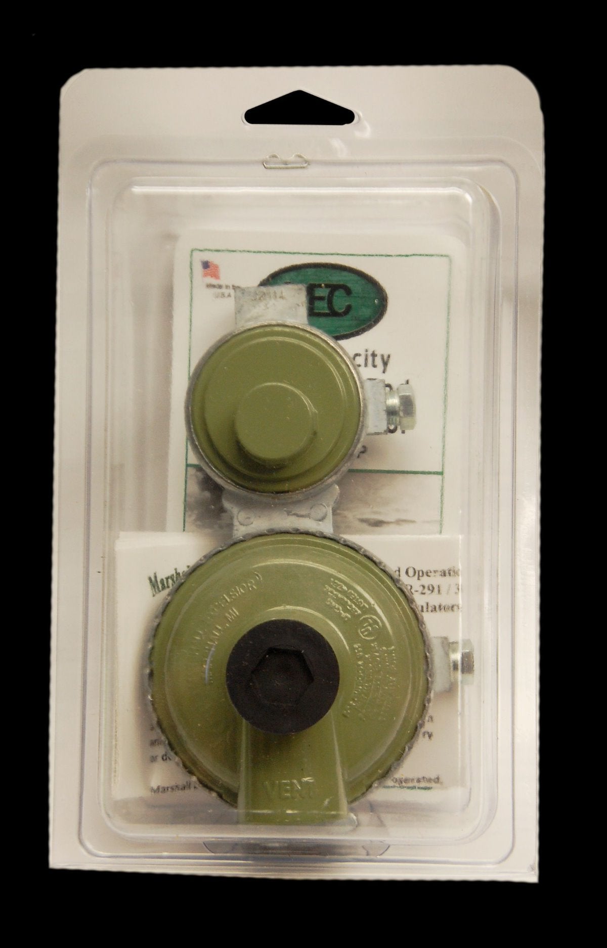 Marshall Excelsior Propane Regulator, 1/4 in FNPT Inlet x 3/8 in FNPT Outlet, 225000 BTU - MEGR-291HP