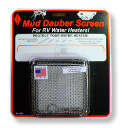 JCJ Enterprises Bug Screen - RV Appliance, 4-1/4 in Length x 4-1/4 in Width x 1-1/4 in Height, Stainless Steel - W-1000