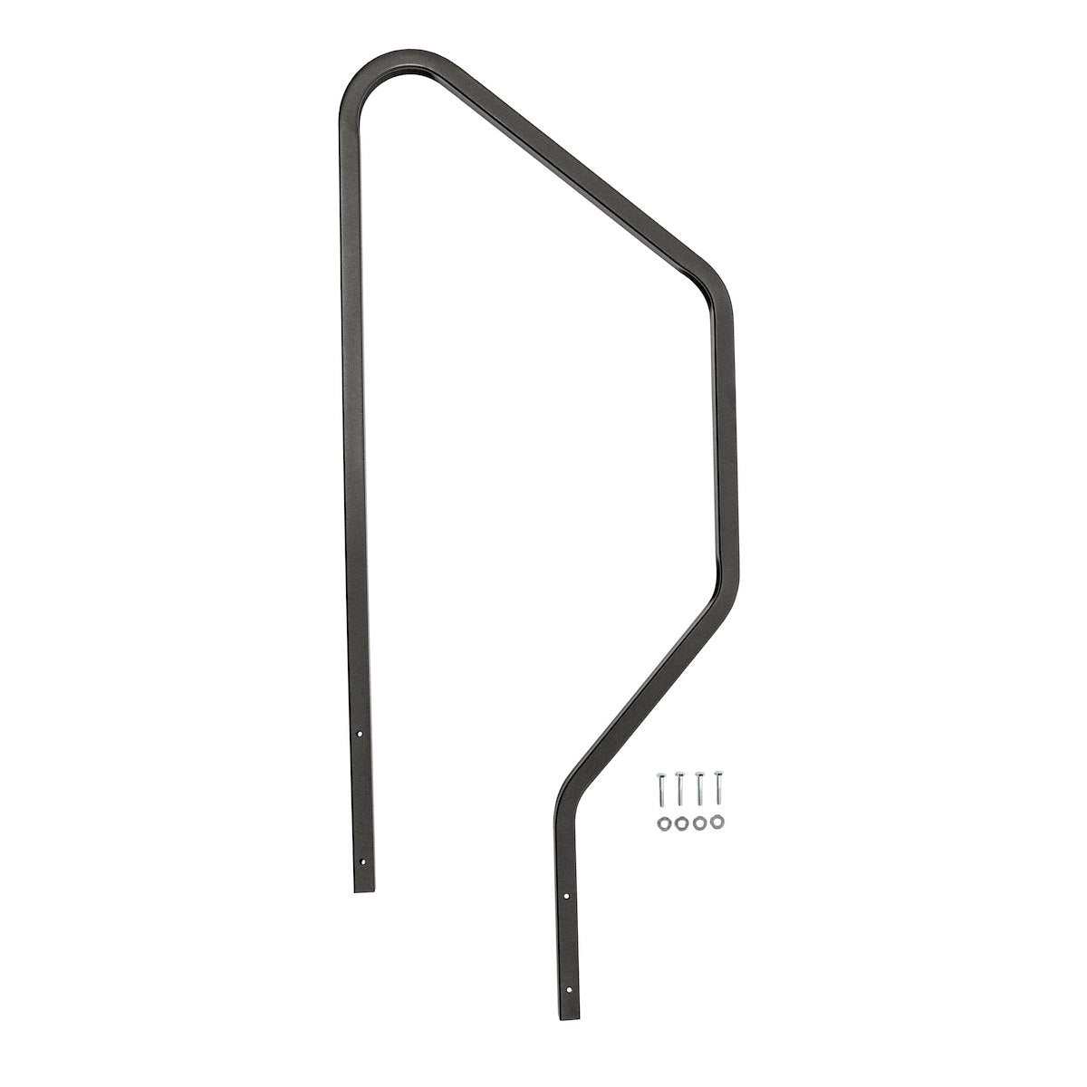 MOR/ryde Entry Step Hand Rail, Use With 2nd Generation StepAbove 4 Step RV Steps, Black - STP214-120H