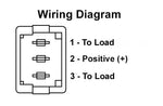 JR Products Multi Purpose Switch, 12 V, 1.125 in x 0.550 in Cutout, 1.120 in x 0.547 in (Switch) - 12625