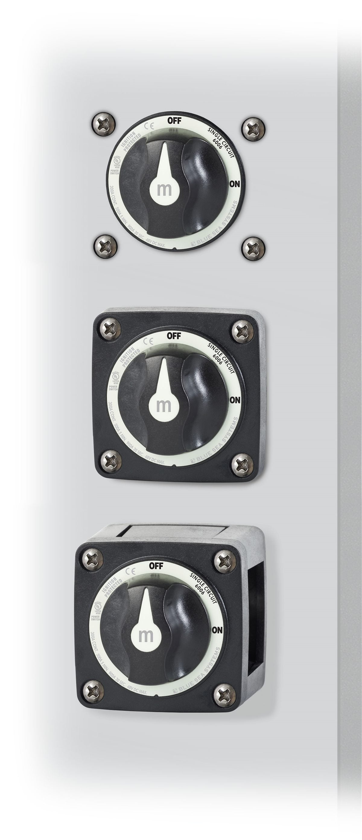Blue Sea Battery Disconnect Switch, M Series, 48 V DC, 300 amp - 6006200-BSS