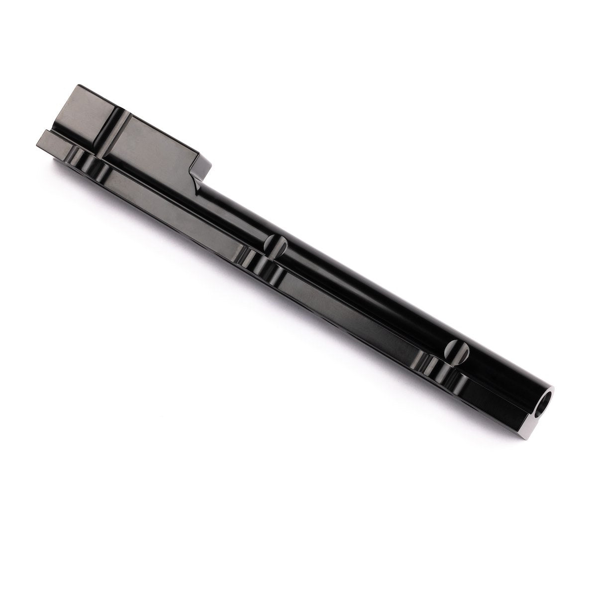 AEM Electronics Fuel Injector Rail, Black, Aluminum, 1/2 in bore Diameter - 25-100BK