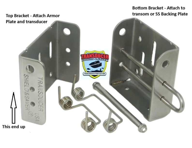 Transducer Shield & Saver Transducer Mount, Stainless Steel, With Stainless Steel Hardware - SBB-5
