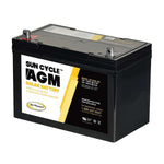 Go Power Battery, 12 V, 100 amp, T14 Dual Fit Top Terminal - GP-AGM-100-12V