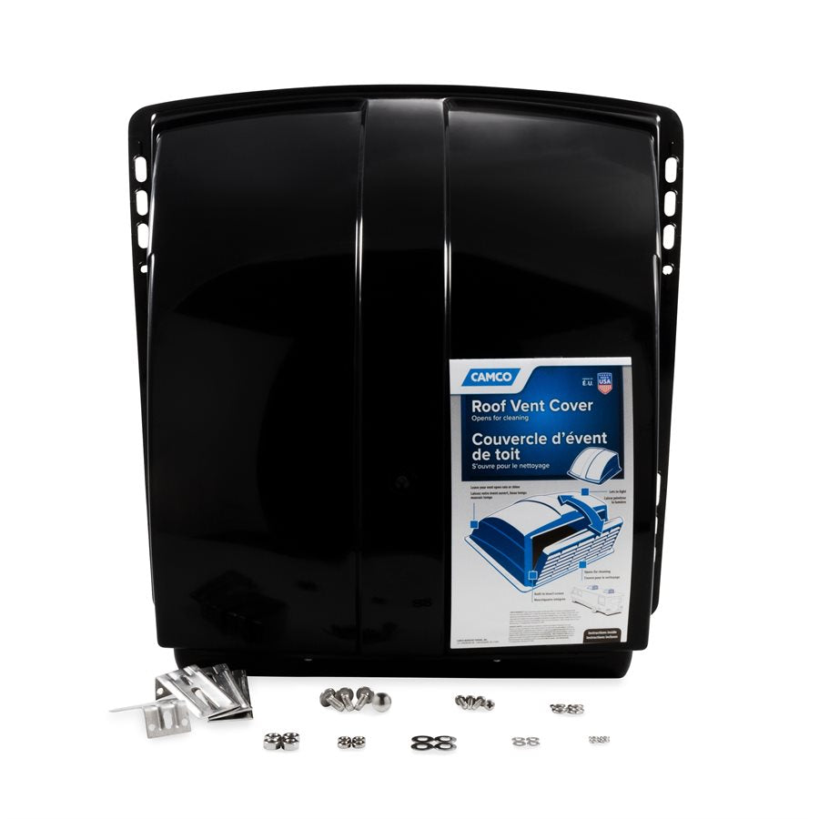 Camco Roof Vent Cover, For 14 in x 14 in Vents, Black - 40443