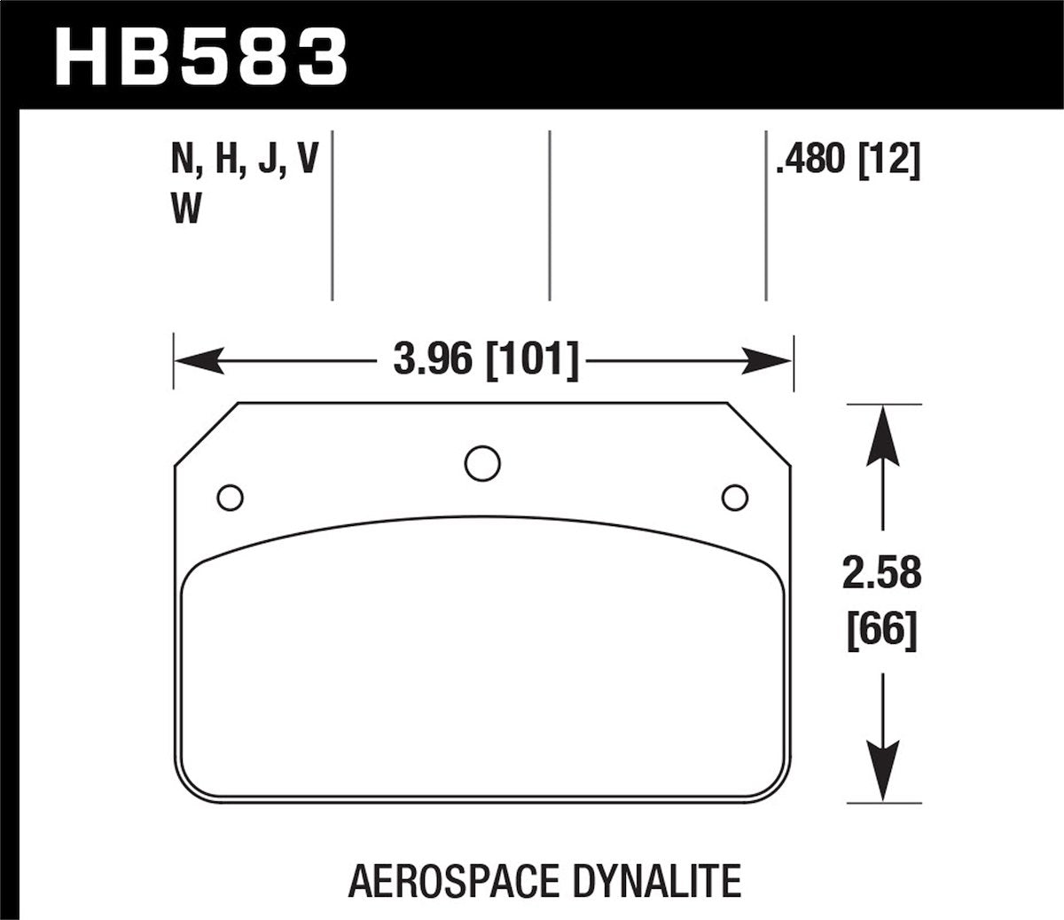 Hawk Performance Disc Brake Pads HB583F.480 product image 2