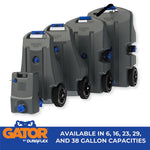 Duraflex Portable Waste Holding Tank, 16 gal, 39.43 in Length x 24.27 in Width x 12.8 in Height, 2 Wheel Design - 21901G