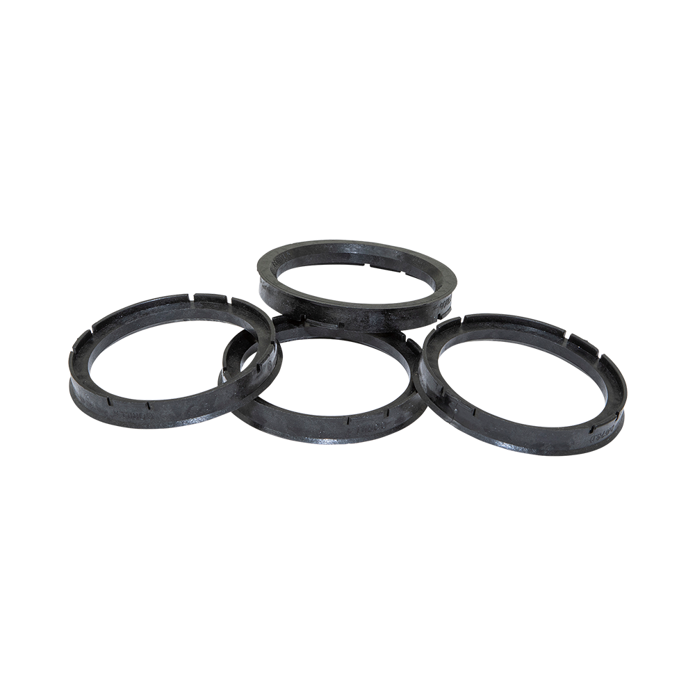 Gorilla Wheel Hub Centric Ring, 57.10 Millimeter Inside Diameter, 72.62 Millimeter Outside Diameter, Black, Set Of 4 - 72-5710