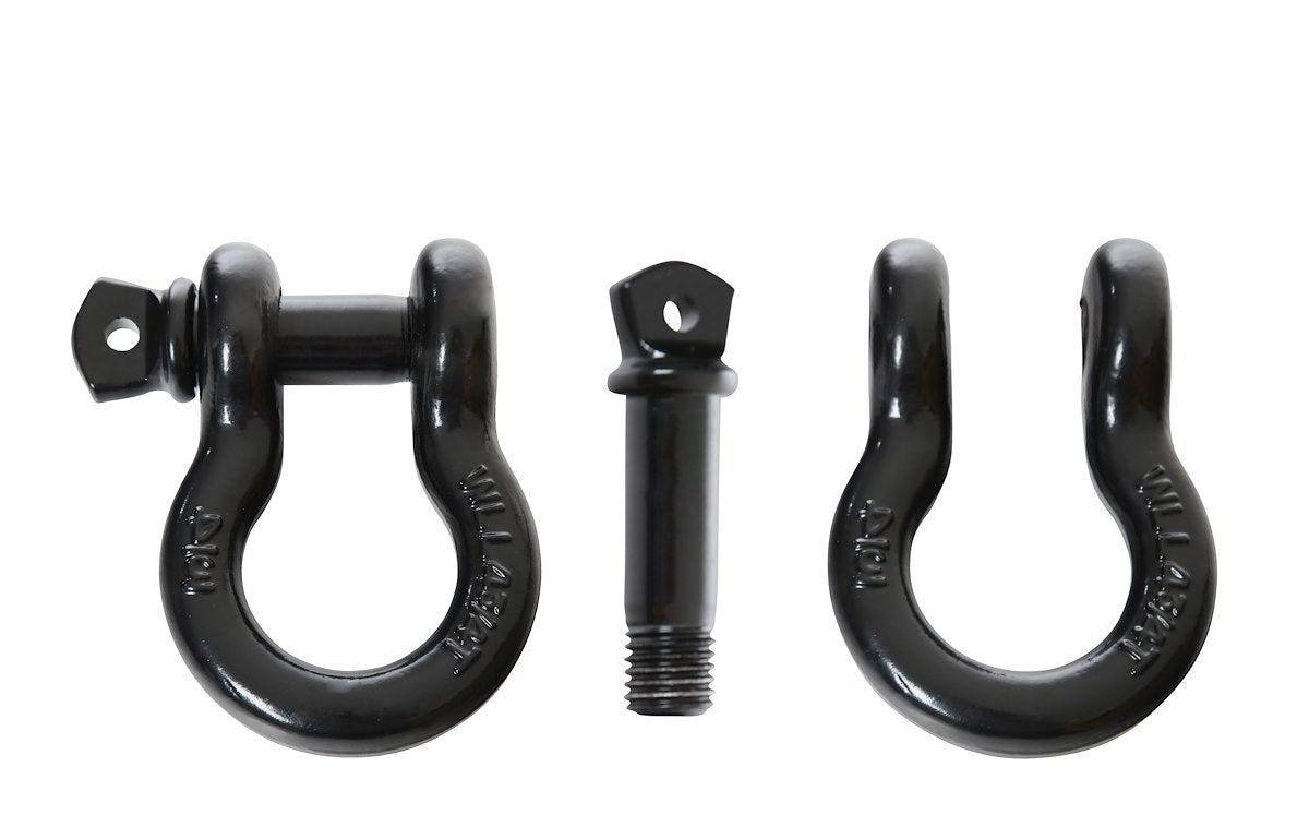 Overland Vehicle Systems D-Ring, With 3/4 in Pin, 4.75 Ton Weight Rating, Black - 19019901