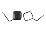Kentrol Exterior Mirror, Black, With 2 Mirror Heads And Mounting Hardware, Set Of 2 - 50443