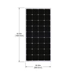 Go Power Solar Kit, 200 Watt/9.62 amp Charging Current, 59.1 in Length x 26.3 in Width x 1.58 in Thickness - OVERLANDER-E