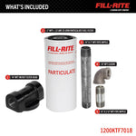 Fill-Rite Liquid Transfer Tank Pump Filter, Filters To 10 Microns, 18 gal Per Minute, 50 PSI Maximum Operating Pressure - 1200KTF7018