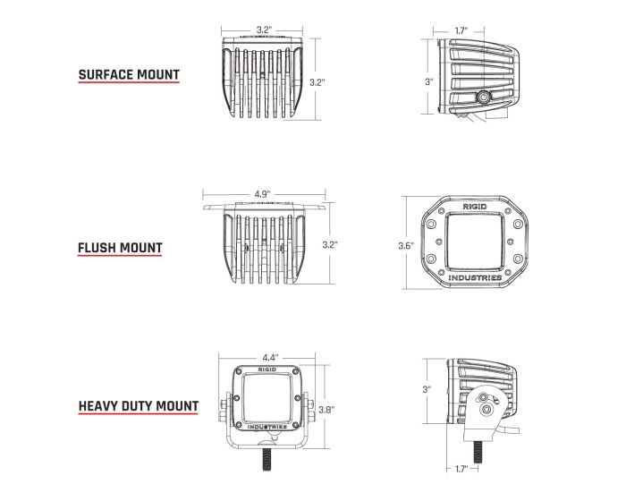 Rigid Industries Auxiliary & Work Lighting 611513 product image 3
