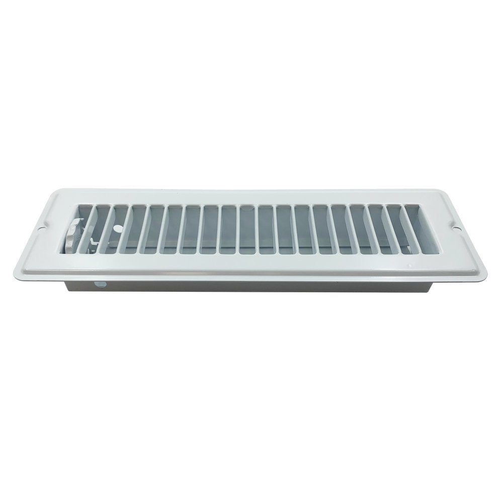 AP Products Heating/Cooling Register, 2-1/4 in Width x 10 in Length, 3-5/8 in Overall Width Overall x 11-3/8 Length Overall, White - 013-640