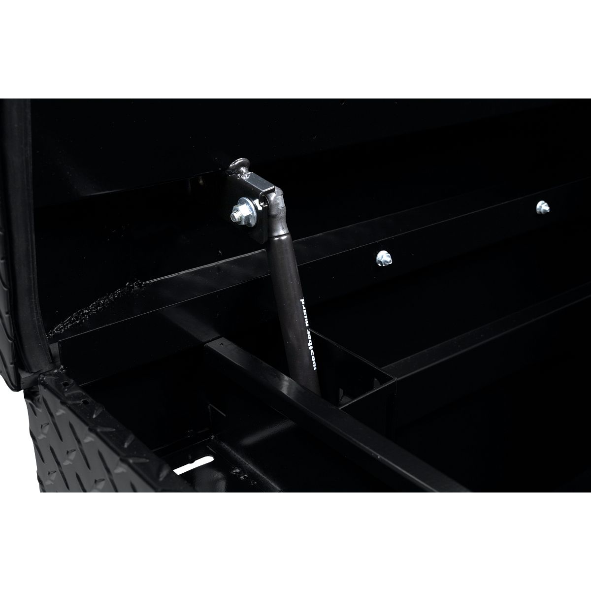Weather Guard Tool Box, Gloss Black, Aluminum, 20 in Length x 72 in Width x 18 in Height - 127-5-04