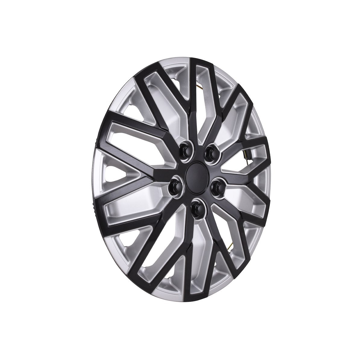 Coast2Coast Wheel Cover, 15 in, 10 U Spoke, Black/Silver, Set Of 4 - 105115SB