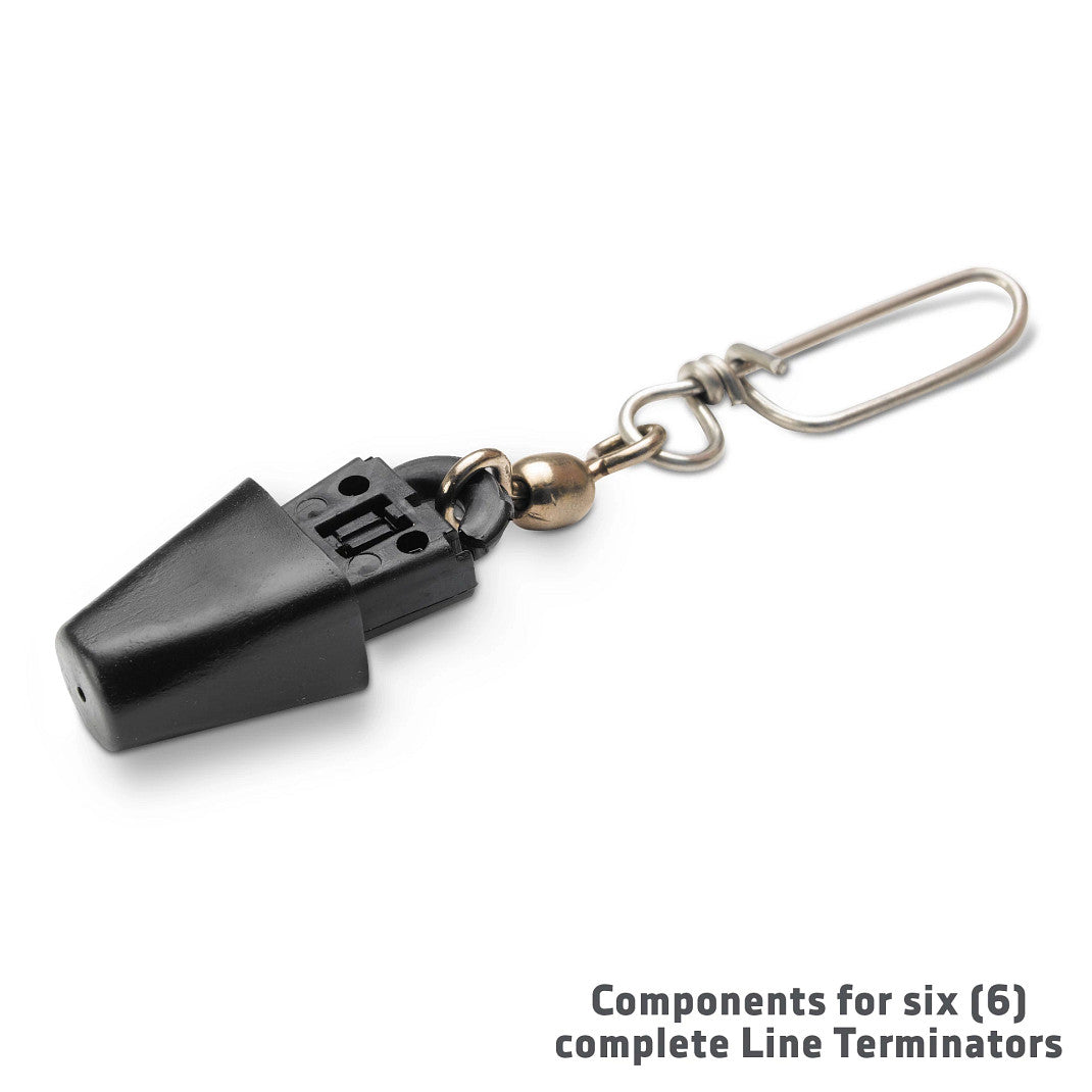 Cannon Downrigger Cable Terminator, Black, Set Of 6 - 2250002