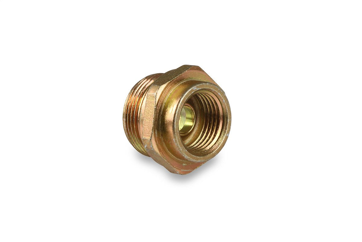 Holley Adapter Fitting, 7/8 in-20 Male Thread to 5/8 in-18 Female Thread, Brass - 26-26