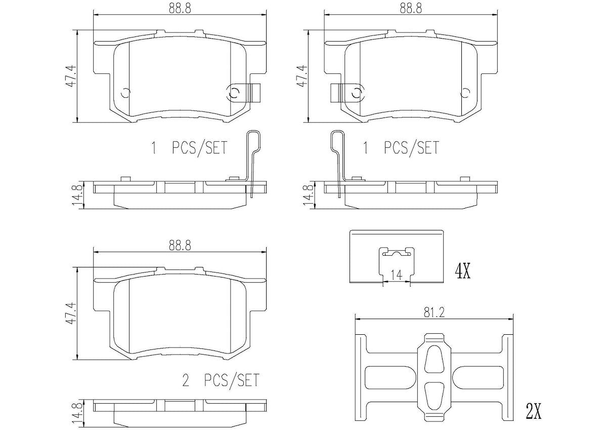 Brembo Brake Pads P28039N product image 4