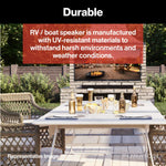 Furrion Speaker, 2-Way Outdoor Marine Woofer, 6 in Diameter x 2-1/8 in Depth Overall Dimension, 5 in Diameter Woofer Dimension - FMS5B