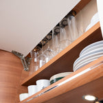 Silwy Magnetic Kitchen Utensil Holder, Leather Look/Black, 20 in Length x 2 in Width - L000-10LA-1