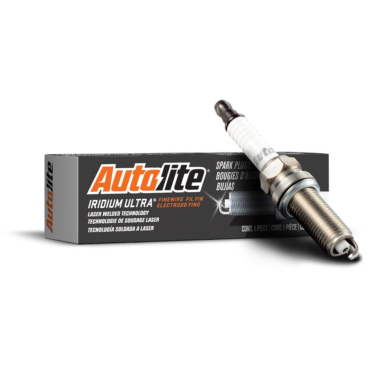 Autolite Spark Plug, 12 x 1.25 Millimeter Thread, 9/16 in Hex, 0.040 in Gap - AI5684