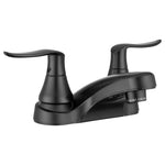 Dura Faucet Faucet, 4 in Deck Mount, Matte Black - DF-PL700LH-MB