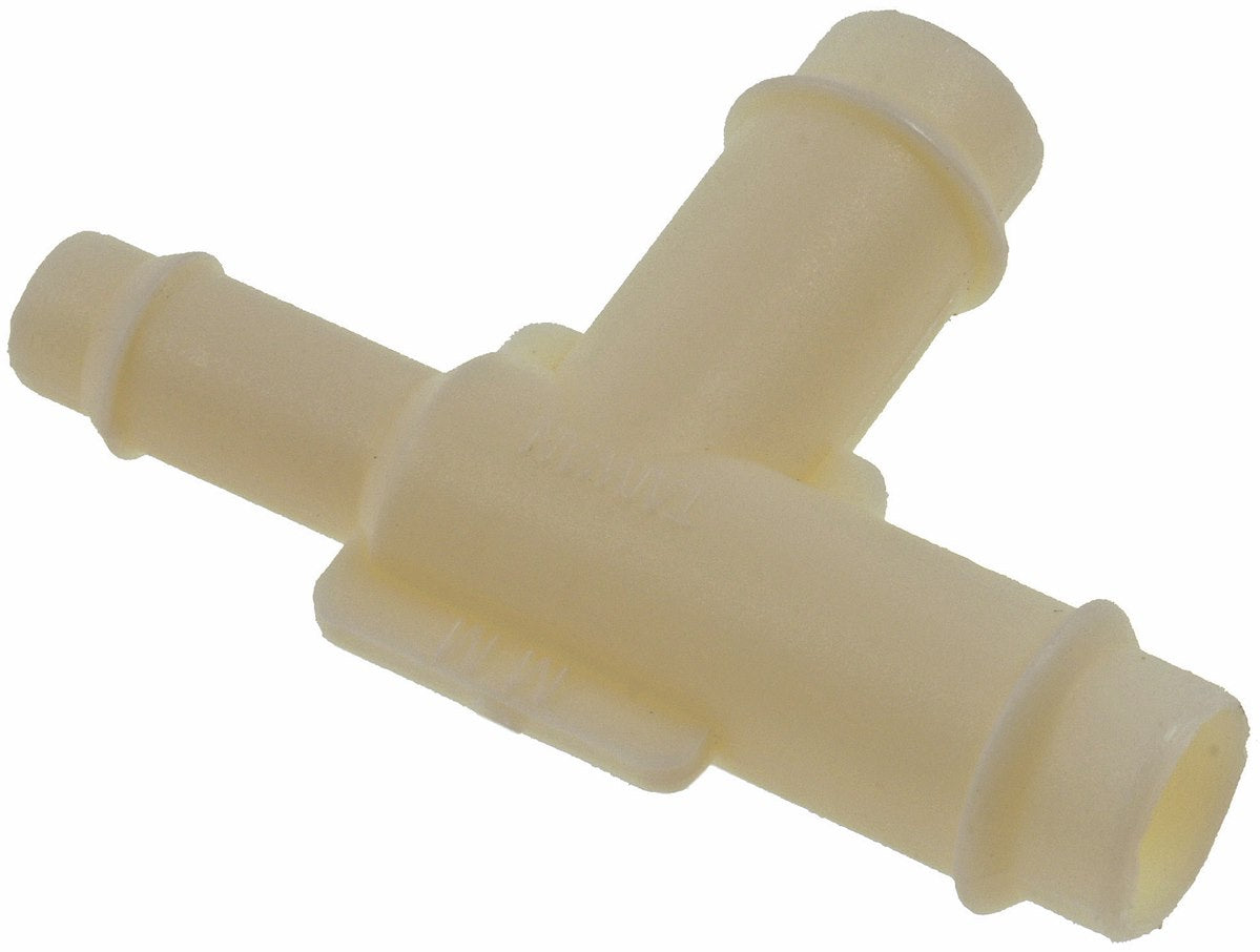 Dorman Vacuum Hose Connector, 3/8 in Diameter to 1/4 in Diameter to 3/8 in Diameter, White - 47341